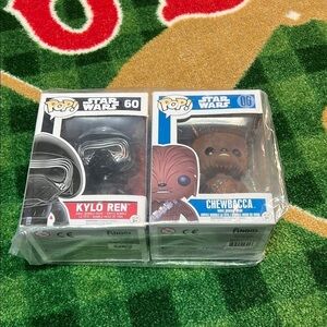 Funko Pop Star Wars Kylo Ren and Chewbacca Series 1 Figures
